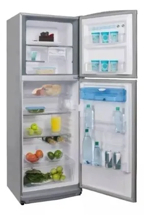 BAMBI Heladera c/freezer y dispenser, color gris, ciclica