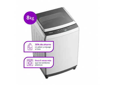 Lavarropas Enova carga vertical 8 KG - Blanco